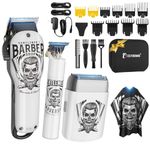 BESTBOMG Hair Clippers for Men Professional, Beard Trimmer Kits & Sets, Electric Shavers, Hair Clippers & Trimmer Ceramic T-Blade, for Barber, for Gifts