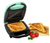 Nostalgia MyMini Personal Sandwich Maker, Nonstick Panini Press, Pizza Pockets, Quesadillas, Mint Green