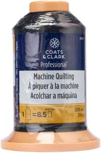 Coats & Clark Professional Machine Quilting Thread, 3000 yds, Black