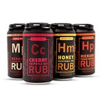 Derek Wolf - Beer Infused BBQ Rubs - Flavors: Cherry Chipotle Ale, Honey Mustard IPA, Hickory Peach Porter, Imperial Coffee Stout, Jalapeño Lime Pilsner, Mesquite Peppercorn Lager - Set of 6