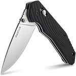 DURATECH Folding Pocket Knife, EDC Pocket Knife with Stainless Steel Blade, G10 Handle Folding Knives, Drop Point Blade, Carry Pocket Clip