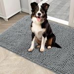 Zanzmer Water-Absorbent, Anti-Slip, Washable Pad, Dog Mud Mat, Suitable for Indoor Floor Entry and Doorways, Dog Mat (60 X 40 Cm)
