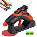 Hot Glue Gun, Micetyaler Cordless Glue Gun for Crafting with 30PCS Glue Sticks (7mmx150mm), USB Rechargeable Glue Gun Cordless Hot Melt Glue Gun for Quick Home Repairs, Arts, Crafts, DIY and Sealing