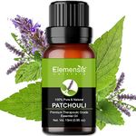 Elemensis Naturals Pure & Natural Patchouli Essential Oil for Undiluted Therapeutic grade for Skin Care, Hair Care, Relief from Stress & Anxiety and Aromatherapy, 15ML