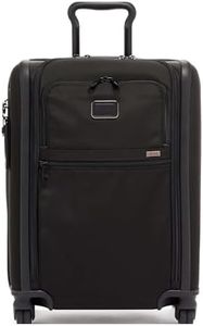 TUMI - Alpha Continental Expandable 4-Wheeled Carry-On Luggage - Compact Travel Suitcase - TSA Lock Tracer - Black