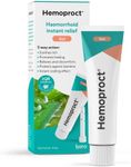 Hemoproct Tube with Applicator, Instant Relief from Haemorrhoids, Fissures, and Anal Discomforts, For Internal and External Use, 37 g Tube + Applicator