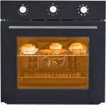 24 Inch Electric Single Wall Ovens, Built-In Single Wall Ovens With 5 Cooking Functions, 2.5 Cu.Ft Electric Wall Ovens With With Mechanical Knobs, Double-Layered Glass Door,3000W 240V Ideal for Kitche