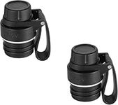 IRON °FLASK Spout Lid 2.0 for Narrow Mouth, Insulated Sports Water Bottles, Canteen Standard, Chug Lid, BPA Free 2 Lids (Midnight Black)