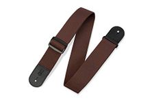 2" Polypropylene Guitar Strap With Polyester Ends And Tri-glide Adjustment. Adjustable To 62". Brown Color