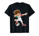 Dabbing Soccer Boy Mexico Jersey Shirt Mexican Football Kids T-Shirt