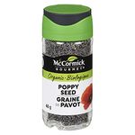 McCormick Gourmet (MCCO3), New Bottle, Premium Quality Natural Herbs & Spices, Organic Poppy Seed, 46g