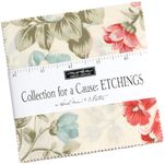 Howard Marcus Collections for a Cause Etchings Charm Pack 42 5-inch Squares Moda Fabrics 44330PP