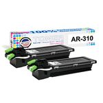 MADE IN USA TONER Compatible Replacement for Sharp AR-310NT AR-235 236 257 275 M208 AR-M237 M257 M277 M317 (Black, 2-Pack)