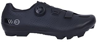 Sundried Pro MTB Cycle Shoes Unisex Men's and Women's Mountain Bike Cycling Shoes (38, Black)