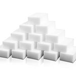 100 Pack Magic Sponge Eraser Extra Thick and Long Lasting Melamine Cleaning Sponges in Bulk - Multi Surface Power Scrubber Foam Cleaning Pads - Bathtub, Floor, Baseboard, Bathroom, Wall Cleaner