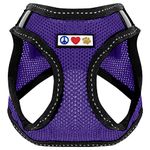 Pawtitas Dog Harness Cat Harness Adjustable Step in Dog Harness Reflective Dog Harness Training Walking of Your Puppy Harness 2 Extra Small Purple Harnais Pour Chien Harnais Pour Chat XXS