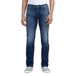 Buffalo David Bitton Men's Straight Six Jeans, Veined and Crinkled, 36W x 32L