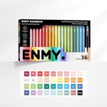 ENMY Fineliner Gel Pens, 36 Colors 0.7mm Fine Point Retractable, Colorful Gel Pen for Journaling, Outlining, Drawing, Note-Taking, Smooth & Smudge-Proof Art Pens for Adults & Artists