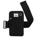 HAWEE Cell Phone Armbands Pouch for Women Running Bag Compatible with Cellphone 6.28 Inches Full-Screen, Black