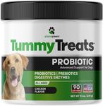 Probiotics for Dogs All Ages - Dog Probiotics for Digestive Health - Digestive Enzymes for Gut Flora, Diarrhea & Bowel Support - Gut Health Support Prebiotics for Dogs - 90 Probiotic Chews for Dogs