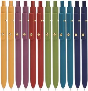 Ddaowanx Gel Pens, 24 Pcs 0.5mm Quick Dry Black Ink Pens Fine Point Smooth Writing Pens, Cute Office School Supplies Gifts for Women (24 Pcs Vintage-Black Ink)