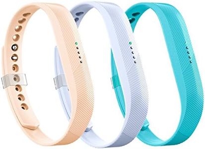 AIUNIT Compatible Fitbit Flex 2 Band, Replacement for Fitbit Flex 2 Accessory Bands Fashion Sport Fitness Wristbands w/Fastener Clasp for Fitbit Flex 2 3 Pack Men Women Teens Kids Small No Tracker