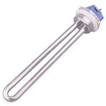 Dernord 12V 300W DC Immersion Heater Submersible Water Heater Element Stainless Steel Heating Element with 1 Inch NPT Fitting