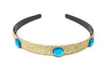 Princess Jasmine Aladdin Style Gold Headband Headband Turquoise Rhinestone