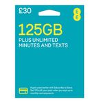 EE Pay As You Go SIM Card UK PREPAID PAYG £30 Bundle - 125GB DATA + Unltd Texts & Mins