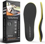 PerseveranX NASA Grade Plantar Fasciitis Insoles Men & Women - Maximum Shock Absorption with Rigid Extra High Arch Support Insoles - Shoe Inserts for High Impact Activities & Heavy-Duty Work