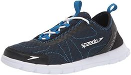 Speedo Men's Hybrid Watercross Water Shoe, Navy/White Multi Size: 8