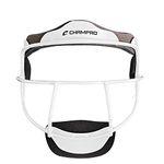 CHAMPRO The Grill Defensive Fielder's Protective Steel Frame Softball Face Mask White, Youth