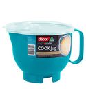 Décor Microsafe 2L Jug with Flip Cap Lid | Cooking, Reheating & Steaming | Dishwasher & Freezer Safe - Teal