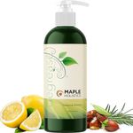 Sulfate Free Shampoo for Oily Hair - Clarifying Shampoo for Greasy Hair and Dry Scalp Cleanser for Build Up and Flakes - Nourishing Hair Oil for Hair Treatment with Lemon and Rosemary Essential Oil