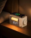 Bokefo Sunrise Alarm Clock with White Noise Sound Machine, Wake Up Light & Wireless Charger, Dimmable Night Light, 20 Sleep Sounds, Dual Alarms, Sleep Timer, Gift for Heavy Sleepers, Teens, Adults