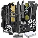 13-in-1 Survival Kits, Gifts for Men Dad Husband Him - Survival Gear and Equipment, Stocking Stuffers for Men Christmas Birthday Gifts, Cool Gadgets Gift for Outdoor, Gardening, Camping