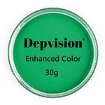 Depvision Professional Face Paint Body Paint Water Based Face painting Makeup for Kids and Adults Single Color Halloween Christmas 30g (Green)