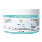 7E Wellness ReStore Conductive Gel with Bio-Active Complex - 4oz - Facial Skin Care Products with Green Tea Extract, Hyaluronic Acid, and Collagen Peptides - Anti Aging and Skin Tightening