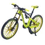 Ailejia Mini Racing Bicycle Ornament Vehicles Mountain Finger Dirt Bike Toy Model Decoration Crafts for Home (S-Green)