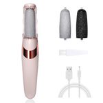 UQQU Electric Foot File, Electric Callus Removers for Feet, Rechargeable Electric Foot Callus Remover Pedicure Kits, Removes Dry Skin for Smoother Feet, Foot Care for Dead Skin - Pink