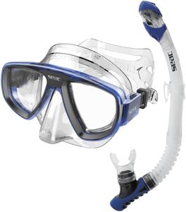 SEAC Set BIS Extreme Dry, Kit en Silicone pour Plongée sous-Marine et en apnée avec Masque et Tuba avec Système Dry Top et soupape de Purge