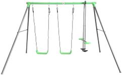 Lifespan Kids Hurley 2 Metal Swing Set Outdoor Play Ground Swinning Childrens Play