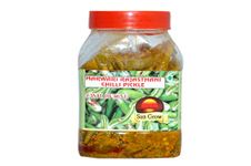 Sun Grow Homemade Marwadi Rajasthani Green Chilli Pickle Hari mirch ka achar ( Without Oil)- 1KG