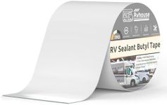 Rvhouse RV Roof Tape 6" x 50 Ft UV Resistant RV Sealant Tape Durable Waterproof and Airtight Adhesive for RV Roof Repair Camper Trailer Truck Boat Motorhome(White)