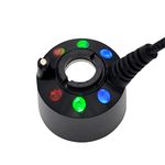 FACULX Mist Machine LED Fountain Ring Lights Auto Colored Changing Submersible Water Pump Lighting, No Adapter Power Supply