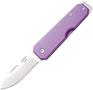 Bear & Son 110PL 3 7/8" Aluminum Slip Joint W/Clip Purple