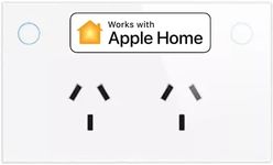 SmartSetup Homekit Smart Power Outlet Wi-Fi Apple 2 Gang WPO2 (White)