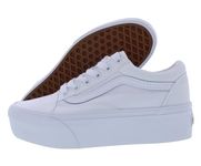 Vans Women's UA Old Skool Stackform Sneakers, True White, 9.5