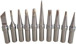 Quality ShineNow ET Tips for Weller WES50 WES51 WESD51 WE1010NA PES51 WEP70 EC1021 LR21with a Metal Tip Holder (10pcs tip Set)