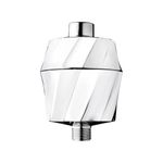 AquaBliss HD Revitalizing Shower Filter - Latest High Output Filtration. 2X Vitamin C, Minerals for Luscious Hair, Skin & Nails - KDF/CS/VC for Reduced Chlorine, Sediment & Metals - Chrome (SF400)